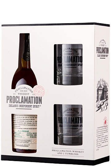 PROCLAMATION BLEND WHISKEY TUMBLER GLASS PACK
